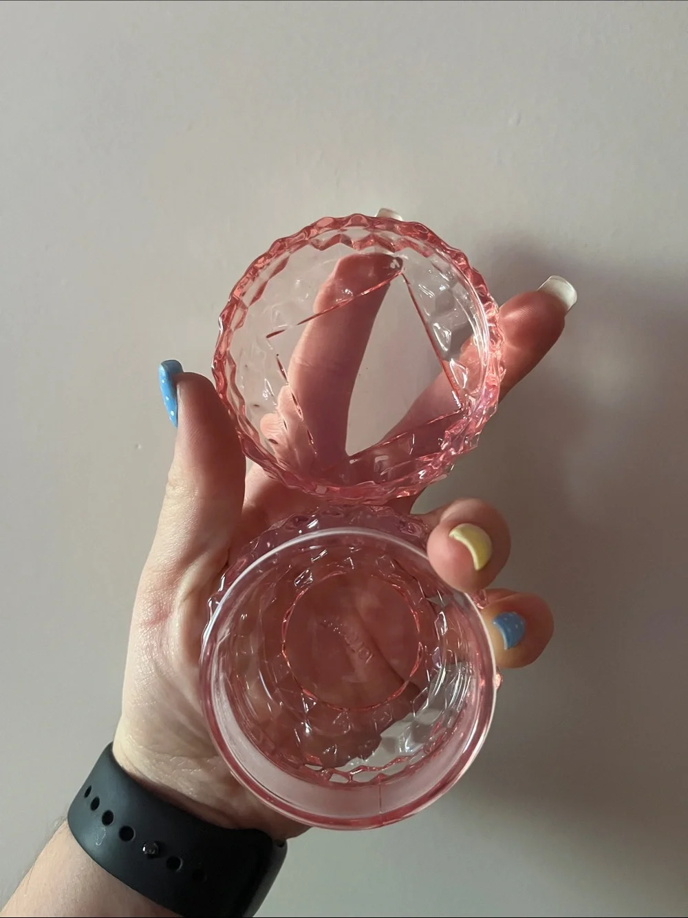 Pink Glass Trinket Dish - Voluspa